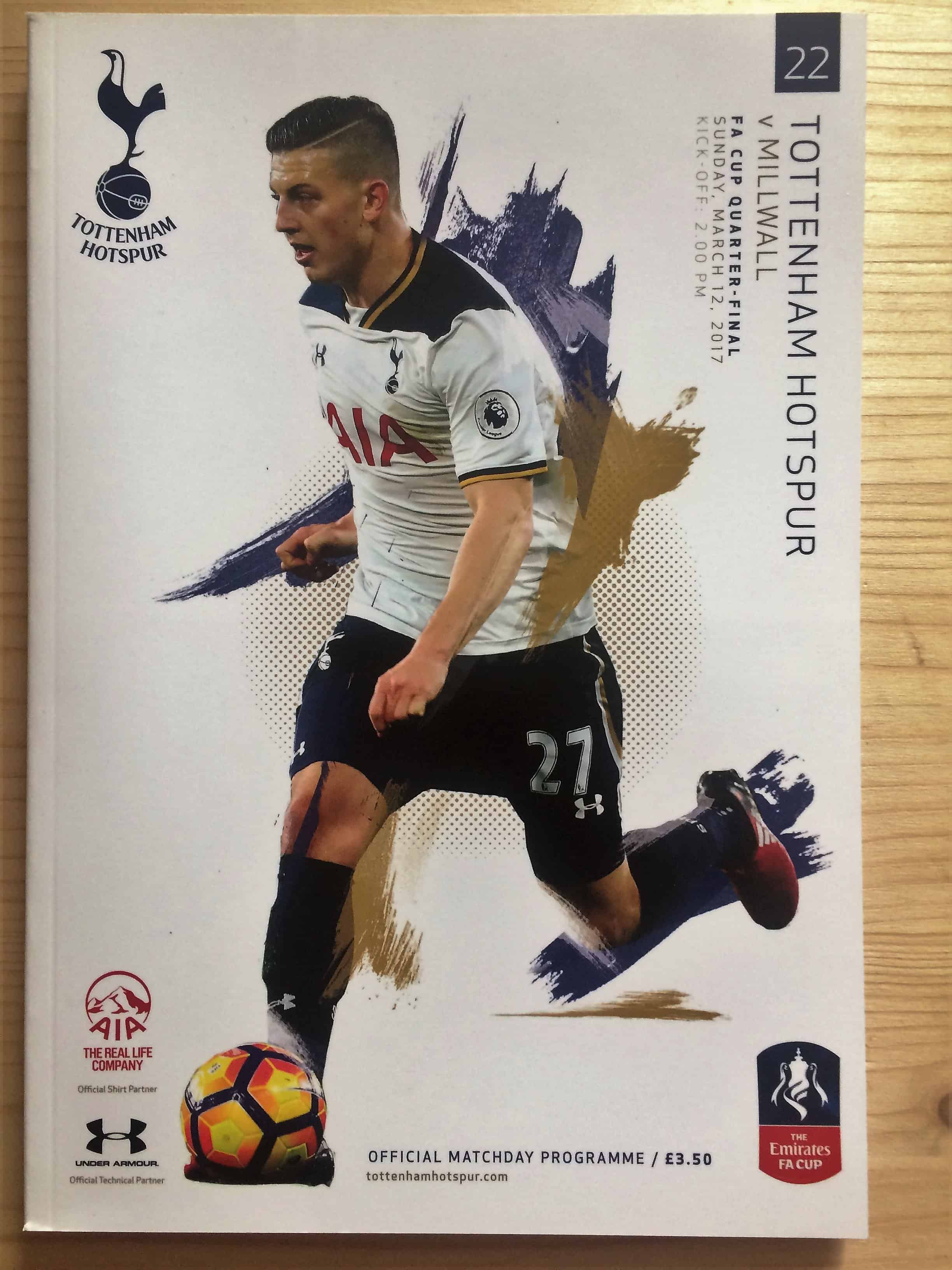 Tottenham Hotspur FC v Millwall FC